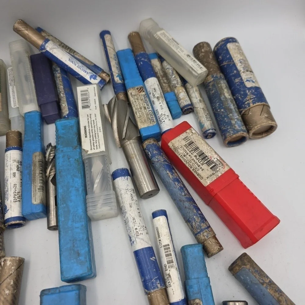 Niagara & Other Brands Cutting Bits-Various Sizes Endmills Lot of 54 Read Descr